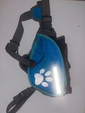 Top Paw Day Pack Large Dogs 55-75 lbs blue reflective